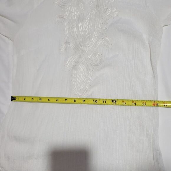 AB studio white linen blouse - Picture 5 of 10